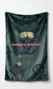 Luxury LV Monogram Flannel Throw Blanket 351